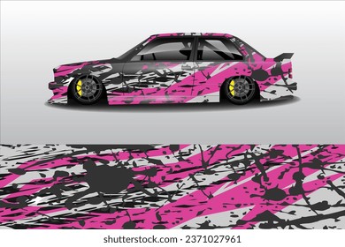 vector de diseño de ajuste de pegatinas de coches