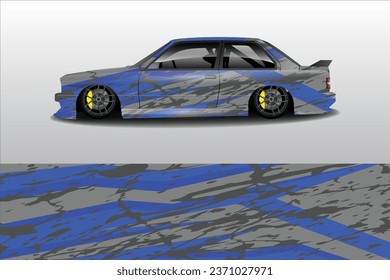 car sticker wrap design vector
