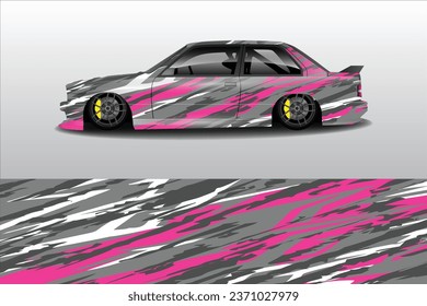 car sticker wrap design vector