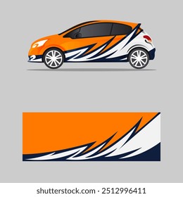 Design-Vektor für Aufkleber-Verpackung. Grafik abstrakte Linien Rennsport Hintergrund Kit Design