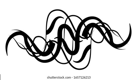 Car of stickers in abstract style on black background.