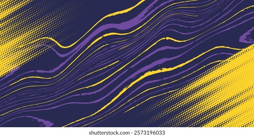 Car stickers, banner wrap, abstract lines, sporty, purple, yellow, grunge color combination, motorsport, vector design