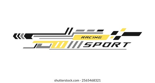 Car stickers stripe abstract shape vinyl decal print concept