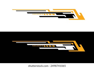 Car stripe element sticker for racing sport vector design EPS 10