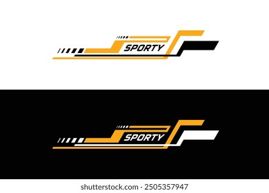 Car stripe element sticker for racing sport vector design EPS 10