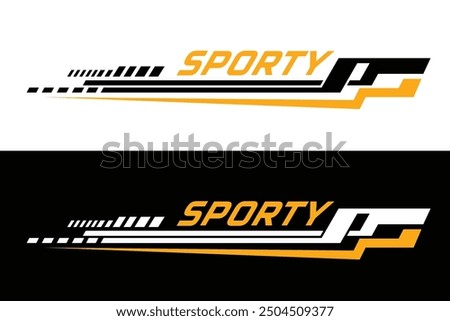 Car stripe element sticker for racing sport vector design EPS 10