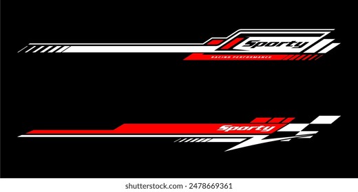 CAR STRIPES DECAL STICKER VECTOR 