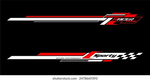 CAR STRIPES DECAL STICKER VECTOR 