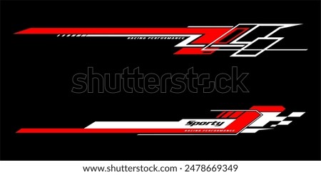 CAR STRIPES DECAL STICKER VECTOR 