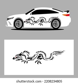 car stripes vector art decal. stripes car decal. sticker car decal