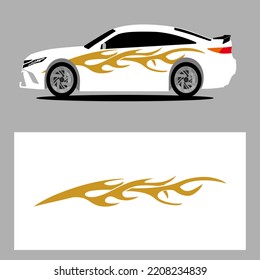 car stripes vector art decal. stripes car decal. sticker car decal