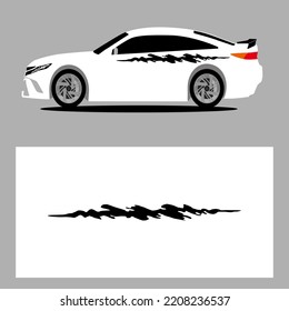 Car Stripes Vector Art Decal Black Stock Vector (royalty Free 