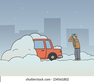 Car stuck