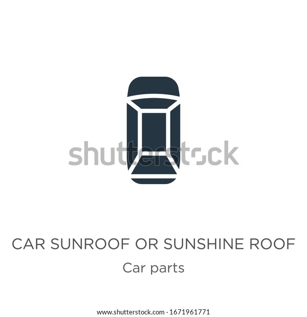 Car sunroof or sunshine roof icon vector. Trendy flat\
car sunroof or sunshine roof icon from car parts collection\
isolated on white background. Vector illustration can be used for\
web and mobile 