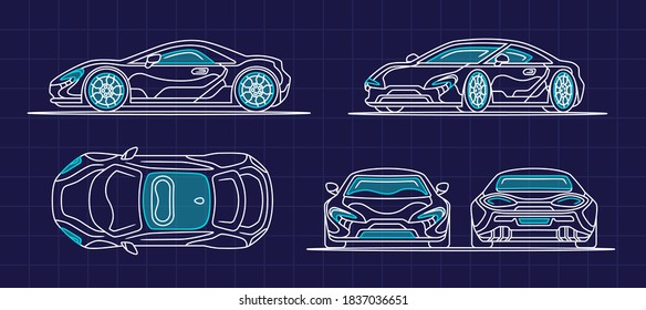 Pop Art Style Mini Cooper Car Stock Vector (Royalty Free) 1214127160