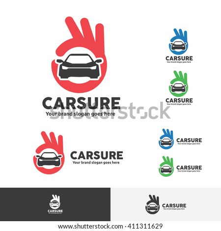 Car Sure Logo with OK Fingers Symbol.