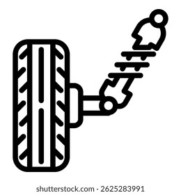 Car Suspension Icon Element For Design