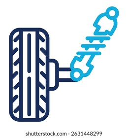 Elemento de icono de suspensión de coche para diseño