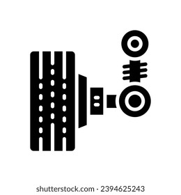 car suspension icon. vector glyph icon for your website, mobile, presentation, and logo design.