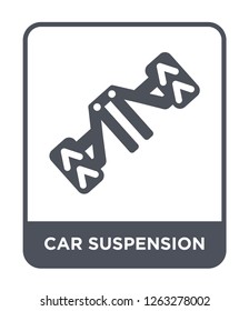 car suspension icon vector on white background, car suspension trendy filled icons from Car parts collection, car suspension simple element illustration