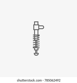 car suspension vector icon