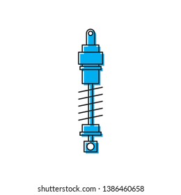 car suspension vector icon concept, design isolated on white background