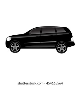 Car suv black vector