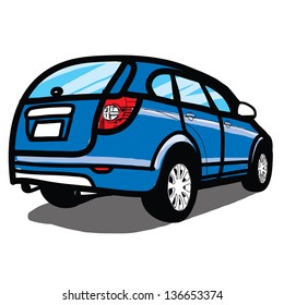 Car SUV - Hand drawn