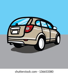 Car SUV - Hand drawn