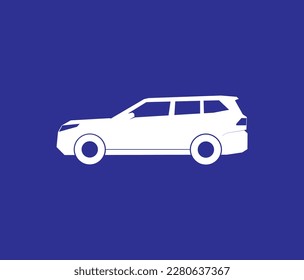 Auto-SUV-Symbol, Vektorgrafik, EPS10