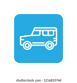car, suv, traffic background vector icon