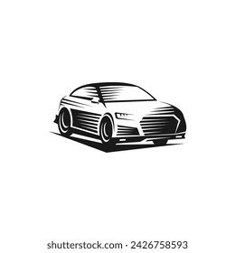 Car symbol logo template, stylized vector silhouette. Suitable for your design need, logo, illustration, animation, etc.