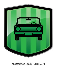 Car symbol, vector illustration