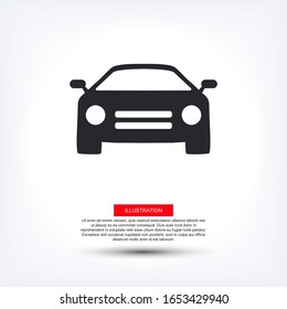   Car symbol Vector transport illustrator. EPS 10 line 