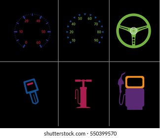 Car symbols.