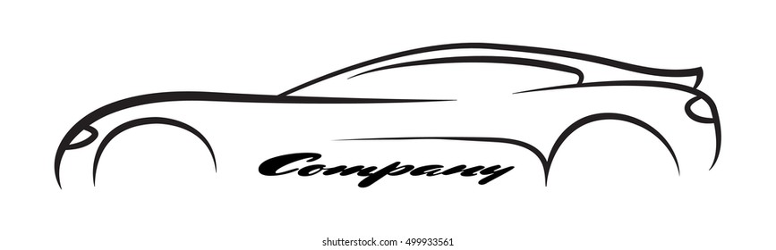 car symbols silhouette auto company dealer vehicle logo vector icon