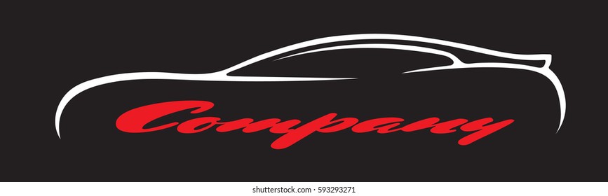 car symbols silhouette auto company dealer vehicle logo vector isolated icon