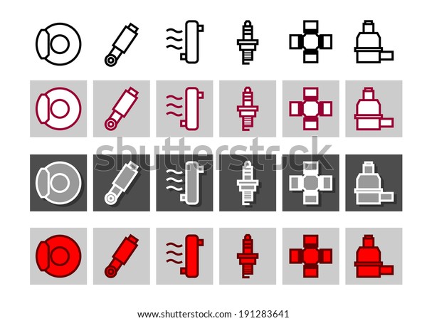 Car Systems Stock Vector (Royalty Free) 191283641 | Shutterstock
