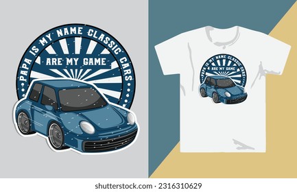 Car T Shirt Design, Car Lover, Car Shirt