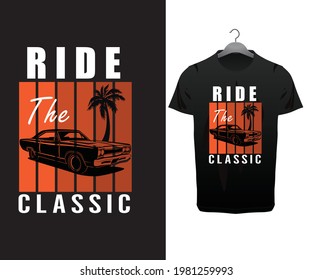 Car t shirt design Vector vintage sport racing car, T shirt Graphics, Vintage typography design. 