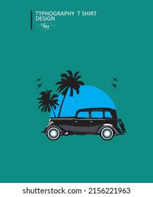 Car T shirt Design Vector Mocup 