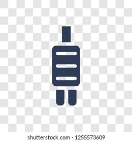 car tailpipe icon. Trendy car tailpipe logo concept on transparent background from car parts collection