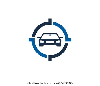 Car Target Icon Logo Design Element