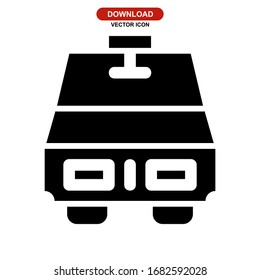 car taxi icon or logo isolated sign symbol vector illustration - high quality black style vector icons
