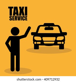 Car taxi icon. Public transport design. Taxi cab. Flat Style