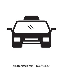 Car, taxi icon vector in flat design