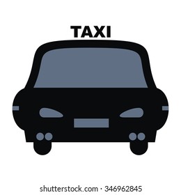 car, taxi, vector icon