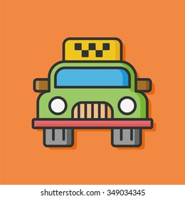 car taxi vector icon