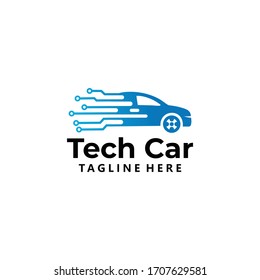 car tech logo icon vector isolated