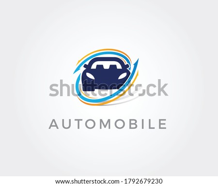 Car Tech Logo Template Design Vector, Emblem, Design Concept, Creative Symbol, Icon